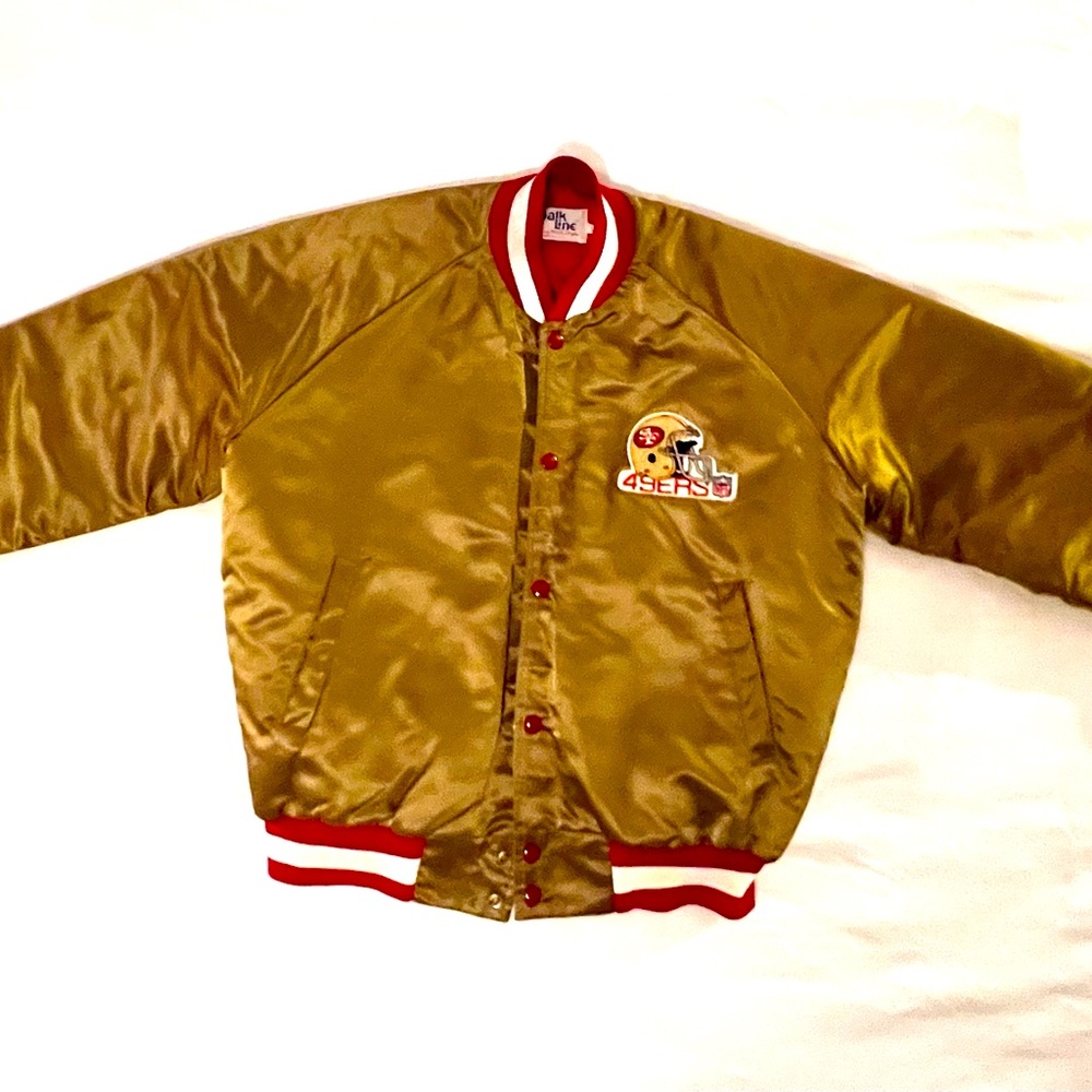 Excellent Condition Chalkline Vintage 49ers Gold Jacket. Large